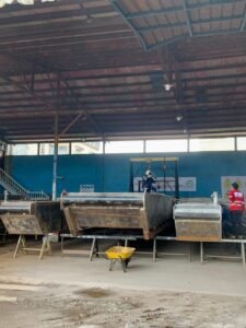 Fabrikasi Pontoon Pompa di Kalimantan Timur